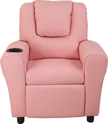 HAIDEI KIDS LEATHERETTE RECLINER - PINK
