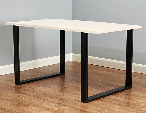 Albus Square Shaped Table Desk Legs - Black