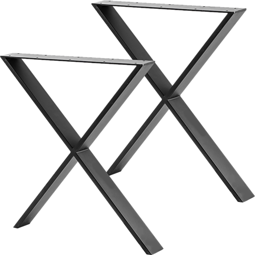 ALBUS X-SHAPED TABLE BENCH DESK LEGS - BLACK