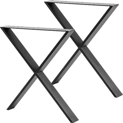 ALBUS X-SHAPED TABLE BENCH DESK LEGS - BLACK