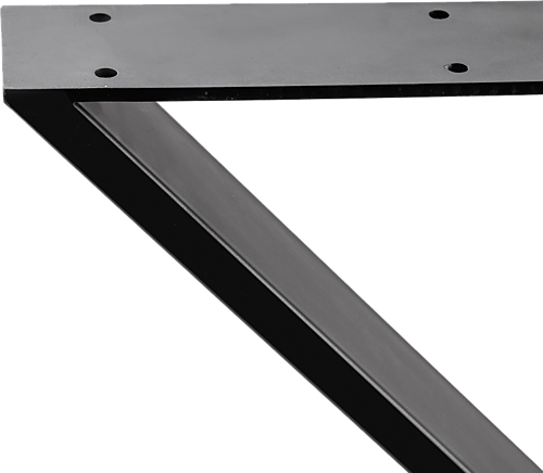 ALBUS X-SHAPED TABLE BENCH DESK LEGS - BLACK