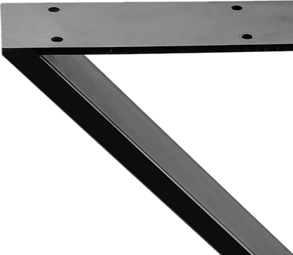 ALBUS X-SHAPED TABLE BENCH DESK LEGS - BLACK