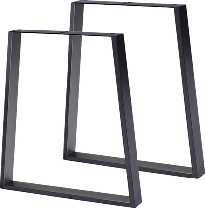 ALBUS TRAPEZIUM SHAPED TABLE DESK LEGS - BLACK