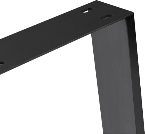 ALBUS TRAPEZIUM SHAPED TABLE DESK LEGS - BLACK