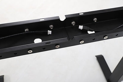 MADDOX ADJUSTABLE MOTORIZED STANDING DESK FRAME ONLY - BLACK/WHITE