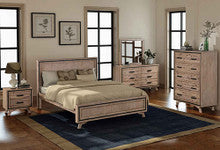 RITTENHOUSE KING 4 PIECE (TALLBOY) BEDROOM SUITE - SILVER BRUSHED