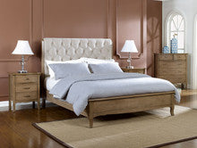 FAELYNN (6202) KING 4 PIECE (TALLBOY) BEDROOM SUITE WITH PADDED HEADBOARD - AS PICTURED