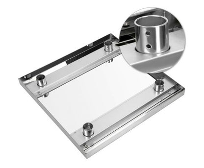 SMITH 430 STAINLESS STEEL SQUARE  KITCHEN/ WORK BENCH TABLE - 610(L) X 610(W)  - STAINLESS