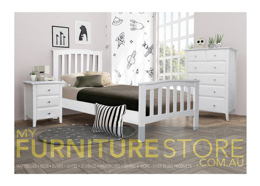 SINGLE  DONESS (AUSSIE MADE) BED - ASSORTED COLOURS