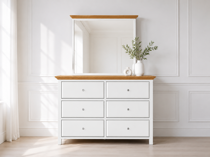 Jasper (AUSSIE MADE) Dressing Table With Mirror - Two Tone - Assorted Painted Colours
