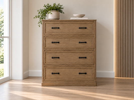 Palmer 4 Drawer Tallboy - As Pictured