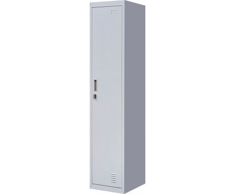 KENZIE PADLOCK - OPERATED ONE-DOOR  OFFICE - GYM - STORAGE - SHED - LOCKER - GREY