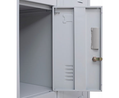 KENZIE STANDARD LOCK 12 DOOR  OFFICE - GYM - STORAGE - SHED - LOCKER - GREY