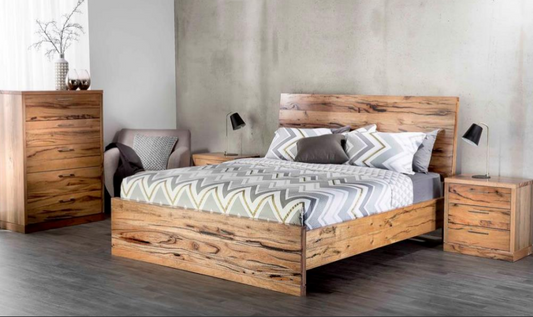 Atlanta Queen 4 Piece (TALLBOY) Bedroom Suite - (MODEL-1-12-9-14-7-1) - As Pictured