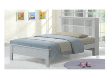 SINGLE (AUSSIE MADE) EDMONTON BOOKEND BED (WS-083) - ASSORTED COLOURS