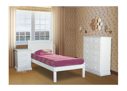 Single Mudgee (AUSSIE MADE) Panel Bed - 1200(H) - Assorted Painted Colours