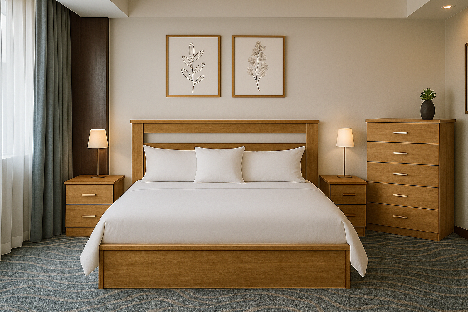 King Victorian (AUSSIE MADE) Bed - Assorted Colours