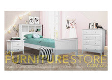 KING SINGLE ENDLESS (AUSSIE MADE) BOOKEND BED  - ASSORTED STAINED COLOURS