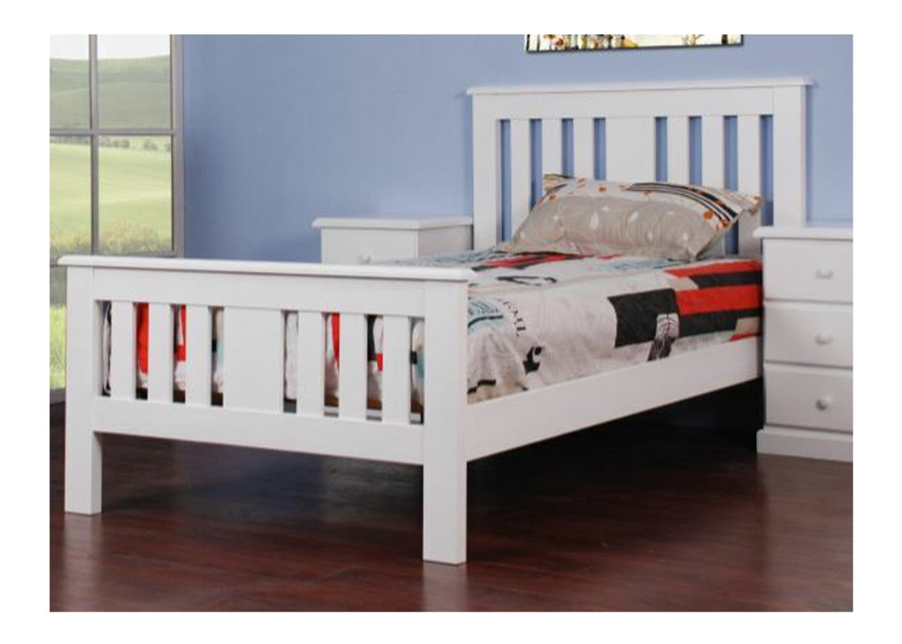 Single Kornos Federation Bed - (MODEL: 2-5-14-4-9-7-15) - White