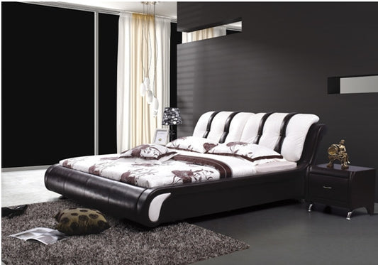 QUEEN ASPEN LEATHERETTE BED (A8161) - ASSORTED COLOURS