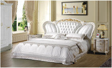 QUEEN SEIDON LEATHERETTE BED (A893) - ASSORTED COLOURS