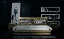 LAMBERT KING 3 PIECE BEDSIDE BEDROOM SUITE WITH (#120 BEDSIDES) - LEATHERETTE - ASSORTED COLOURS