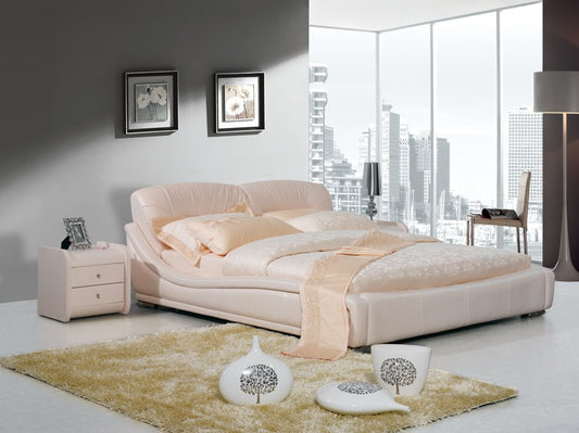 KING JEFFERSON LEATHERETTE BED (A9106) WITH GAS LIFT UNDERBED STORAGE - ASSORTED COLOURS