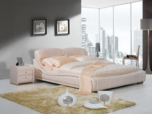 KING JEFFERSON LEATHERETTE BED (A9106) WITH GAS LIFT UNDERBED STORAGE - ASSORTED COLOURS