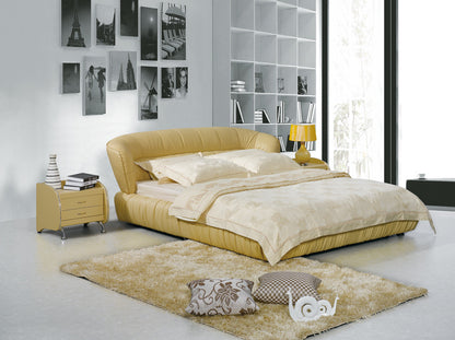 KING DAVIDSON LEATHERETTE BED (A9112) WITH GAS LIFT UNDERBED STORAGE - ASSORTED COLOURS