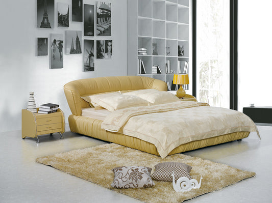 QUEEN DAVIDSON LEATHERETTE BED (A9112) - ASSORTED COLOURS