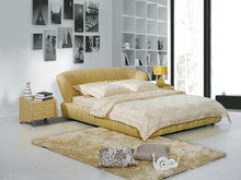 QUEEN DAVIDSON LEATHERETTE BED (A9112) - ASSORTED COLOURS