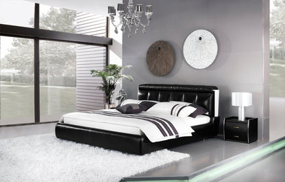 KING COLLEGNO LEATHERETTE BED (A9301) - ASSORTED COLOURS - (WITH OPTIONAL UPGRADE FOR GAS LIFT UNDERBED STORAGE)