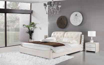 KING VASERIA LEATHERETTE BED (A9318) - ASSORTED COLOURS - (WITH OPTIONAL UPGRADE FOR GAS LIFT UNDERBED STORAGE)