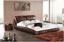 QUEEN MATTHEW LEATHERETTE BED (A9902) - ASSORTED COLOURS