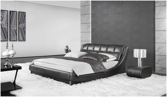 Queen Jansen Leatherette Bed (A9917) - Assorted Colours