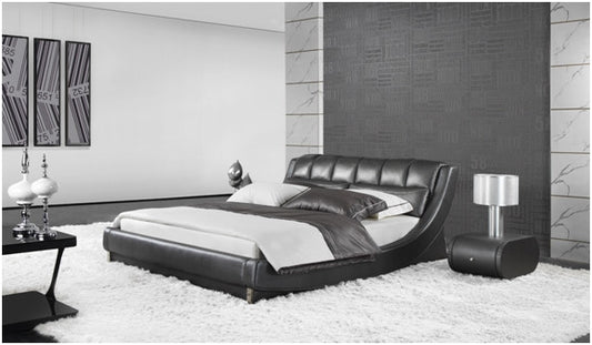 JANSEN KING 3 PIECE BEDSIDE BEDROOM SUITE - LEATHERETTE - ASSORTED
