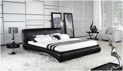 VANDER BERG QUEEN 3 PIECE BEDSIDE BEDROOM SUITE - LEATHERETTE - ASSORTED COLOURS