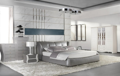 KING GALLAGHER LEATHERETTE BED (A9925) WITH GAS LIFT UNDERBED STORAGE - ASSORTED COLOURS