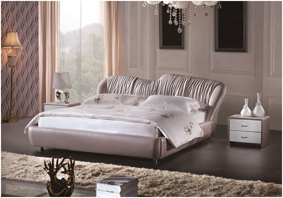 Ferdinand Queen 3 Piece Bedside Bedroom Suite - Leatherette - Assorted Colours (WITH OPTIONAL UPGRADE FOR GAS LIFT UNDERBED STORAGE)