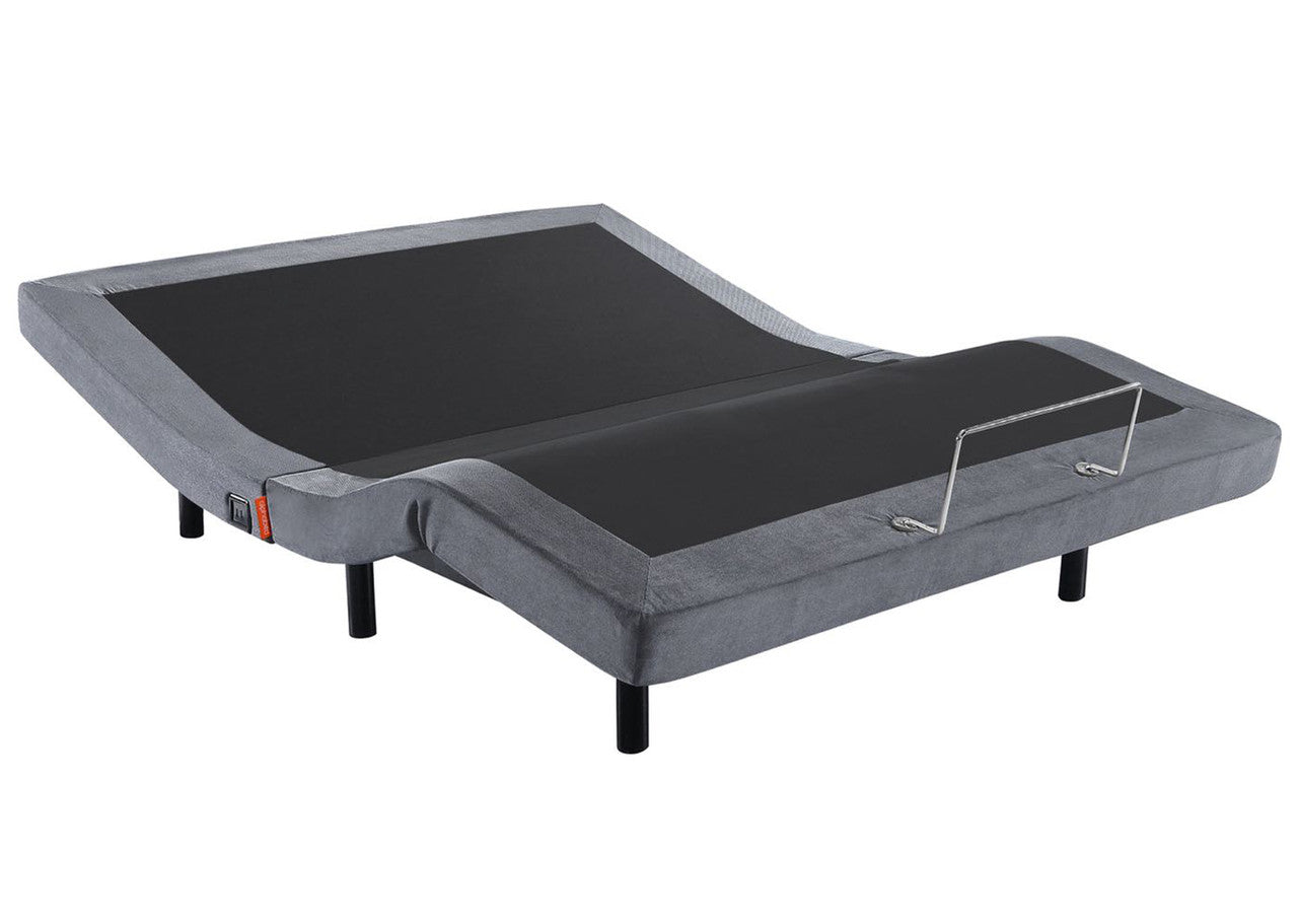 King Single Livington (MODEL:AB230) Fabric Adjustable Bed - Charcoal