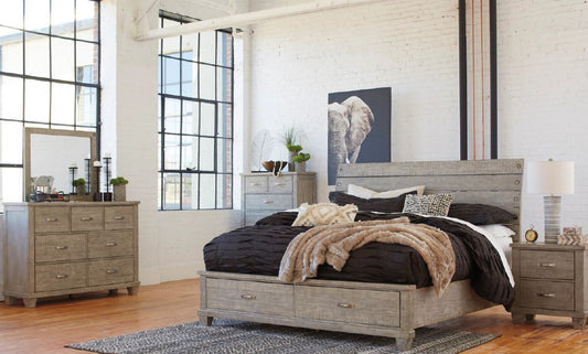 Naydell Queen 4 Piece (TALLBOY) Bedroom Suite (MODEL:B639) - As Pictured