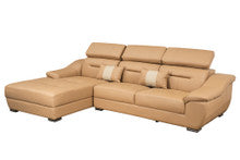 TRIESTE BONDED LEATHER LHF OR RHF 3 SEATER CHAISE - ASSORTED COLOURS