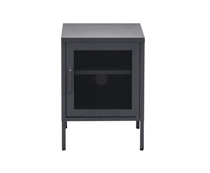 FARREL MINI MESH DOOR STORAGE CABINET - BLACK