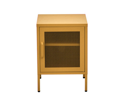 FARREL MINI MESH DOOR STORAGE CABINET - YELLOW