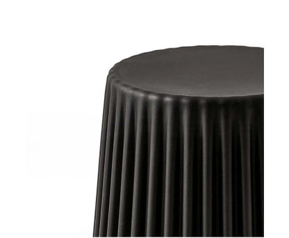 MILLER (SET OF 2) PLASTIC STACKING STOOLS - BLACK