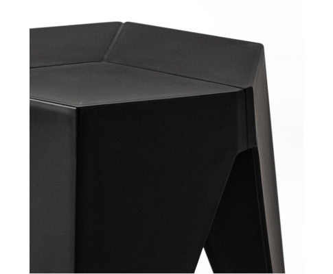 ASTRID (SET OF 2) PLASTIC STACKING STOOLS - BLACK