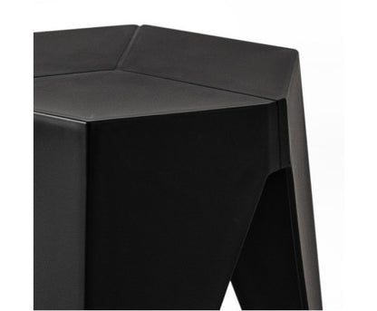 ASTRID (SET OF 2) PLASTIC STACKING STOOLS - BLACK