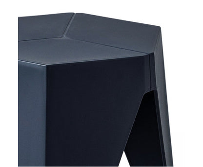 ASTRID (SET OF 2) PLASTIC STACKING STOOLS - BLUE