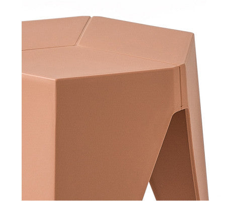 ASTRID (SET OF 2) PLASTIC STACKING STOOLS - PINK