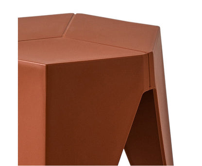 ASTRID (SET OF 2) PLASTIC STACKING STOOLS - RED